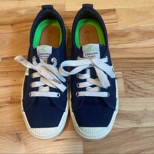 Cariuma OCA woman’s size 7 Brazil Rio eco friendly blue canvas shoe sneaker